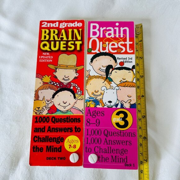 Brain Quest 2nd & 3rd Grade Deck Set of 2 Questions Educational Children Learn - Picture 8 of 9